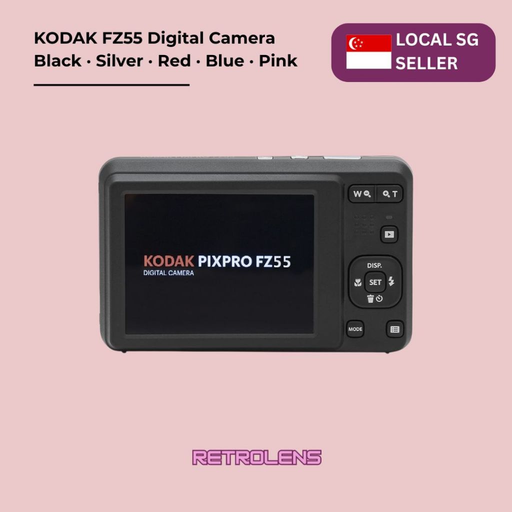 Kodak PIXPRO FZ55 Digital Camera (Pink, Black, Silver, Red, Blue