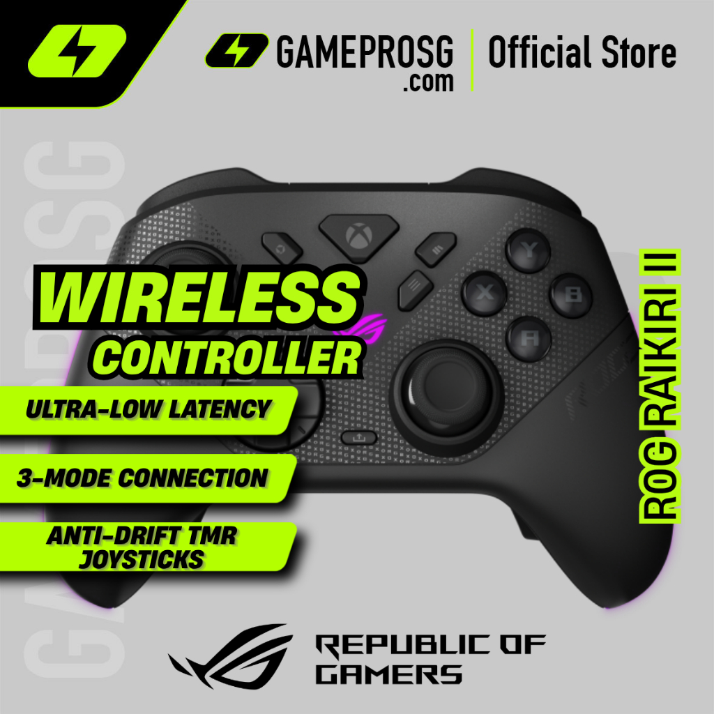 ASUS ROG Raikiri II – Xbox Wireless Gaming Controller – Low Latency ...