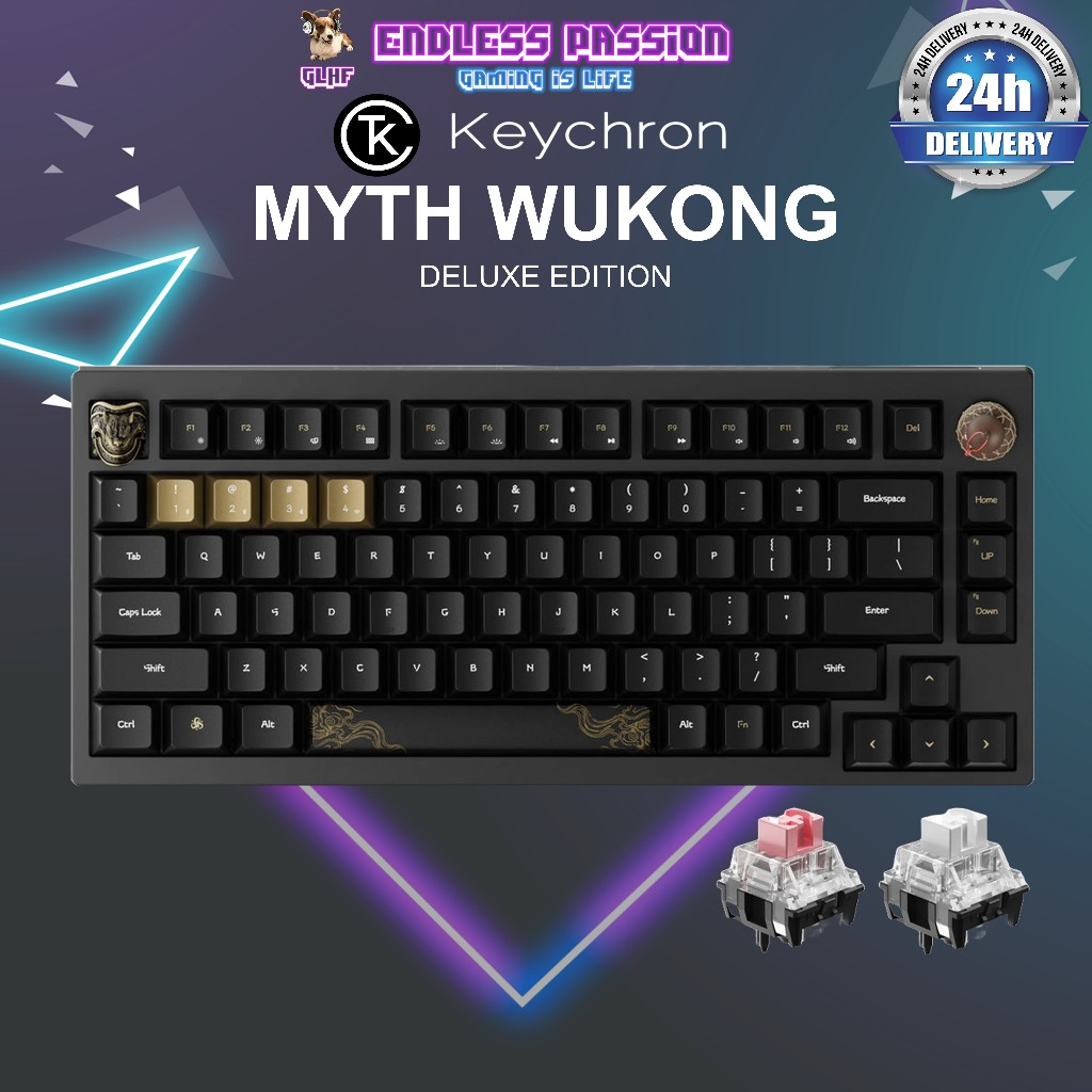 Keychron Black Myth Wukong Wireless Mechanical Keyboard - Deluxe ...
