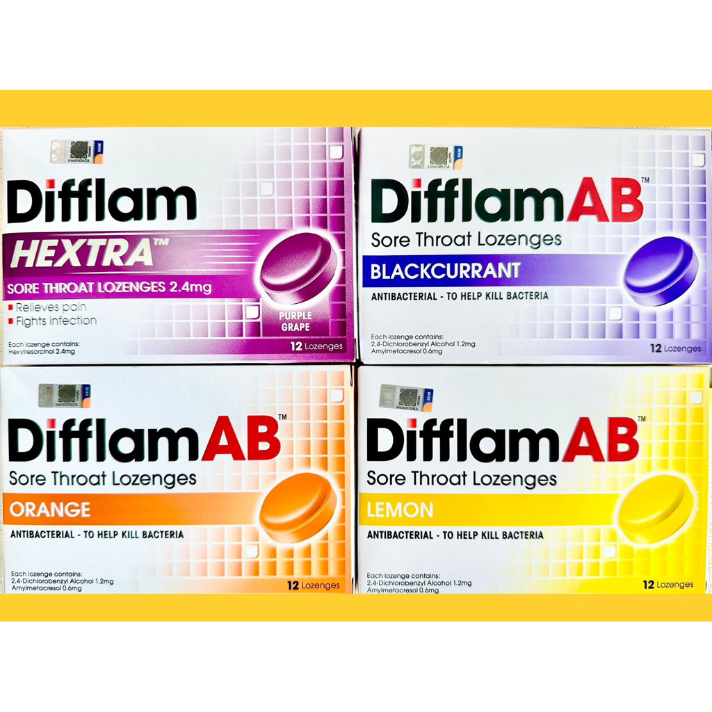 Difflam AB Sore Throat Lozenges(Bundle of 2)Expiry:Jun-Jul/2026 ...