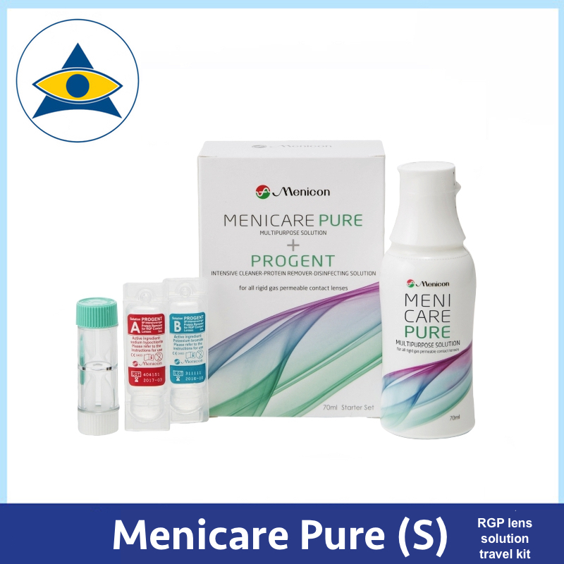 (Travel Pack/Starter Kit) Menicon Meni Care PURE Multipurpose Solution ...