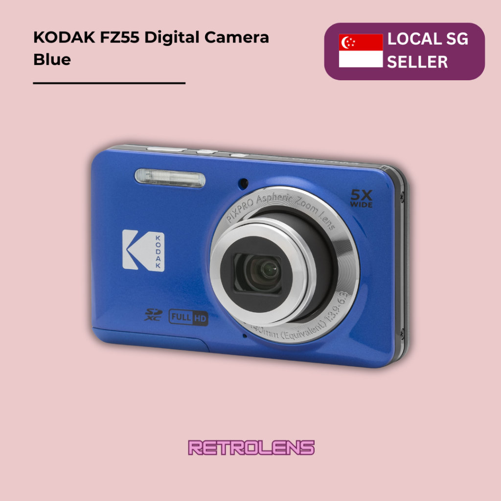 READY STOCK Kodak PIXPRO FZ55 Digital Camera (Pink, Black, Silver