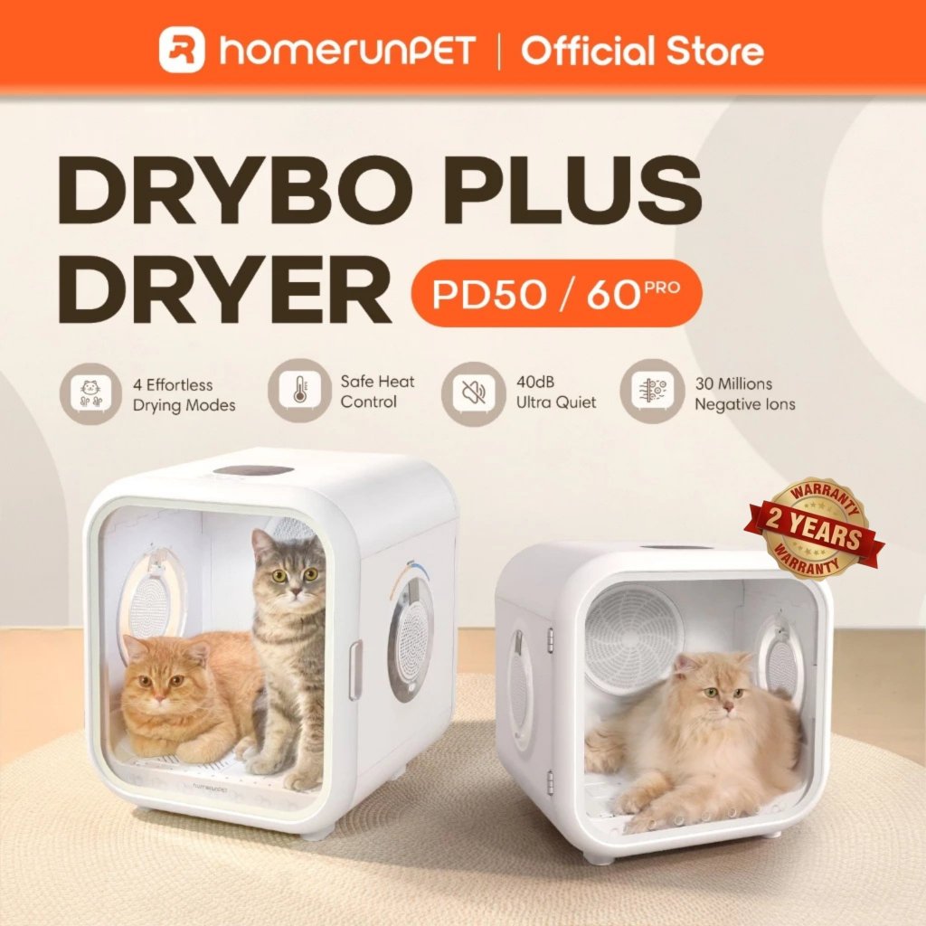 【SG Stock】HomerunPet Drybo Plus PD50 & PD60 Pro l Quiet & Safe Smart ...