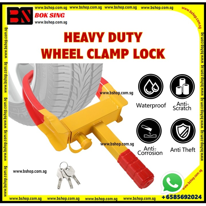 HEAVY DUTY WHEEL CLAMP LOCK / HEAVY DUTY ANTI THEFT TIRE LOCK ...