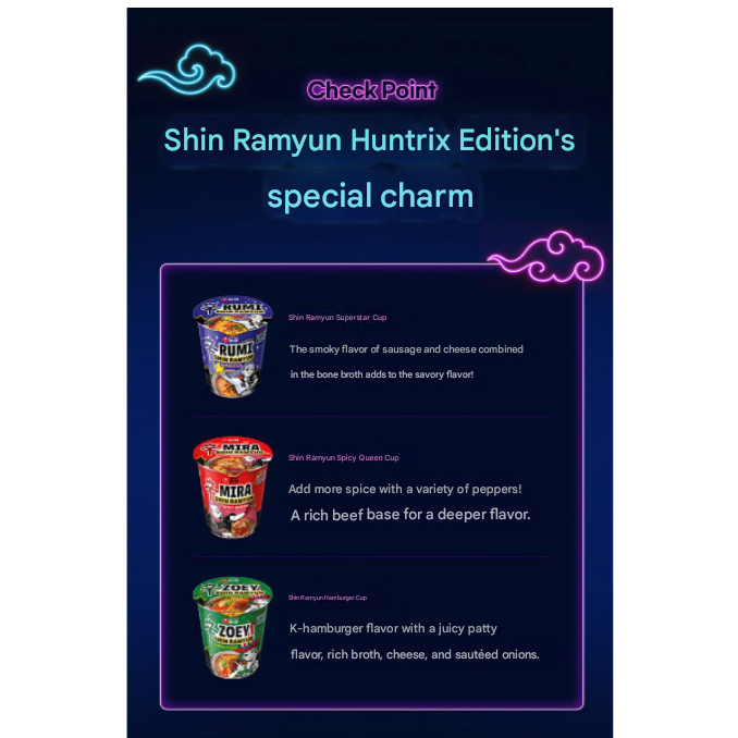 Nongshim Shin Ramyun K-POP Demon Hunters Limited Cup Set | MIRA·RUMI ...
