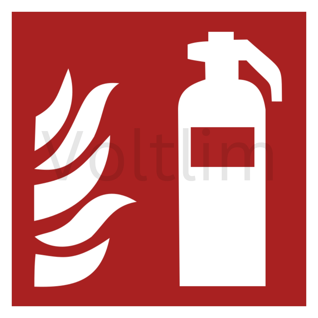 Customized Flip image Fire Protection System Label Sticker 150mm x ...