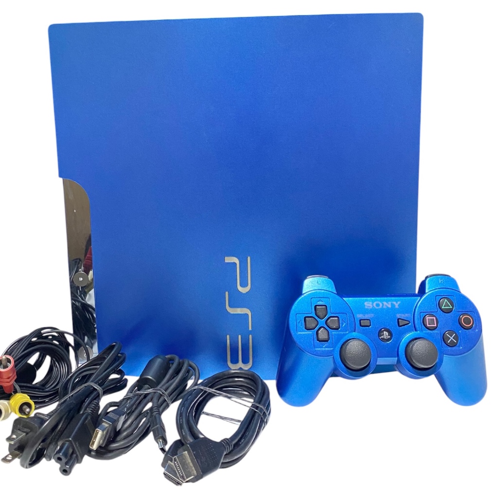 SONY PlayStation 3 PS3 Splash Blue Slim Console CECH-3000B SB 320GB ...