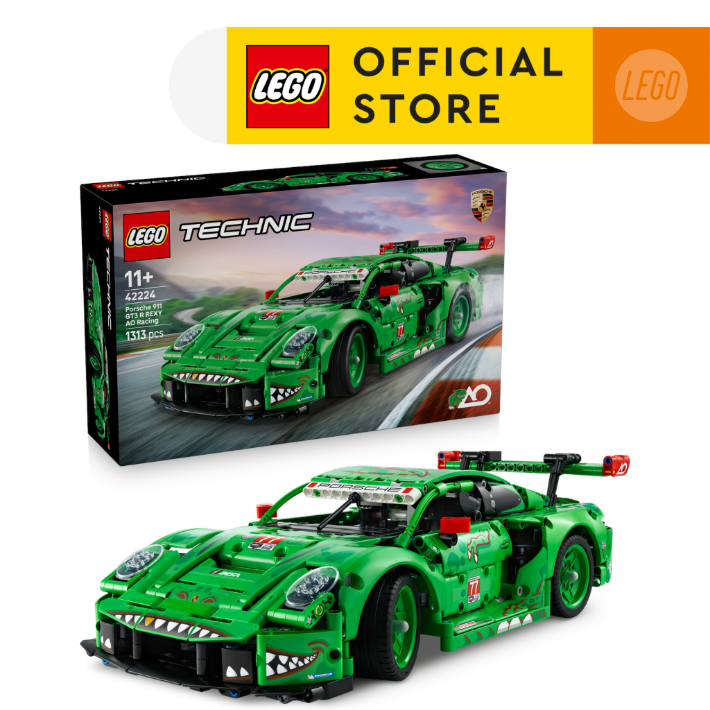 LEGO Technic 42224 Porsche 911 GT3 R REXY AO Racing Car (1313 Pieces ...