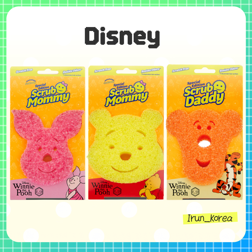 [SCRUB DADDY] Scrub Daddy Pooh Edition (3 Types / Individual Purchase ...