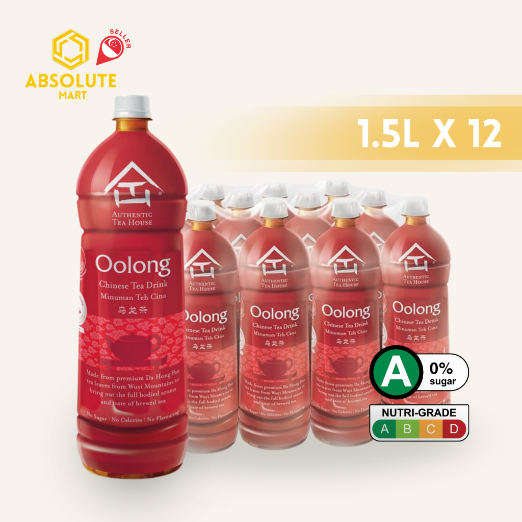 AUTHENTIC TEA HOUSE Oolong Tea 1.5L X 12 (BOTTLES) | Shopee Singapore