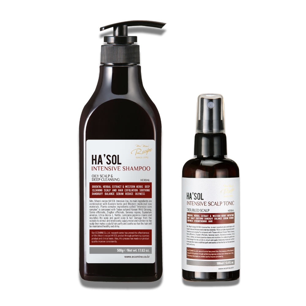 [HA’SOL] Intensive Oily Scalp Care Set | Intensive Shampoo 500g ...