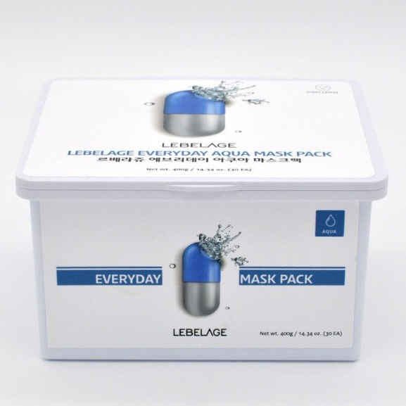 Lebelage Everyday Aqua Mask Pack 30pcs (Made in Korea) | Shopee Singapore
