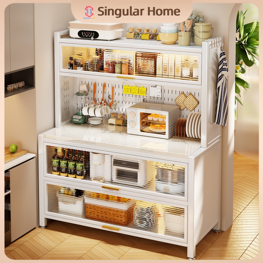 Kitchen Storage Cabinet Dustproof Carbon Steel Kitchen Enclosed Cabinet ...