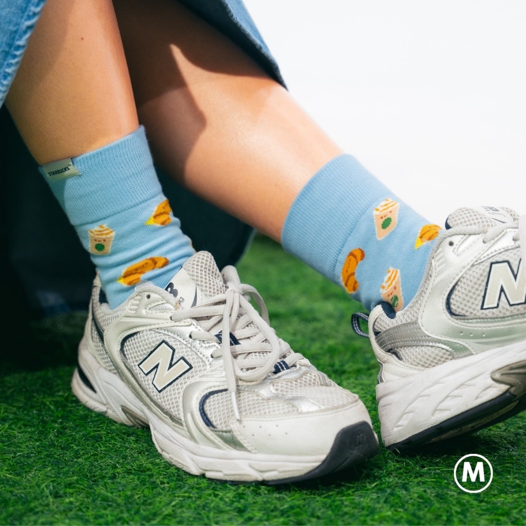 Talking Toes + Starbucks® Coffee Break Crew Socks (M) | Shopee Singapore
