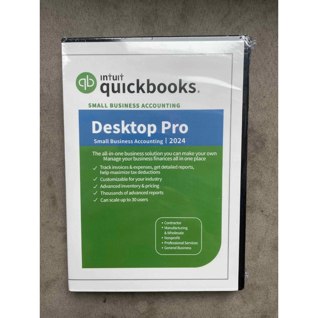 QuickBooks Desktop Pro 2024 DVD – Small Business Accounting Software ...