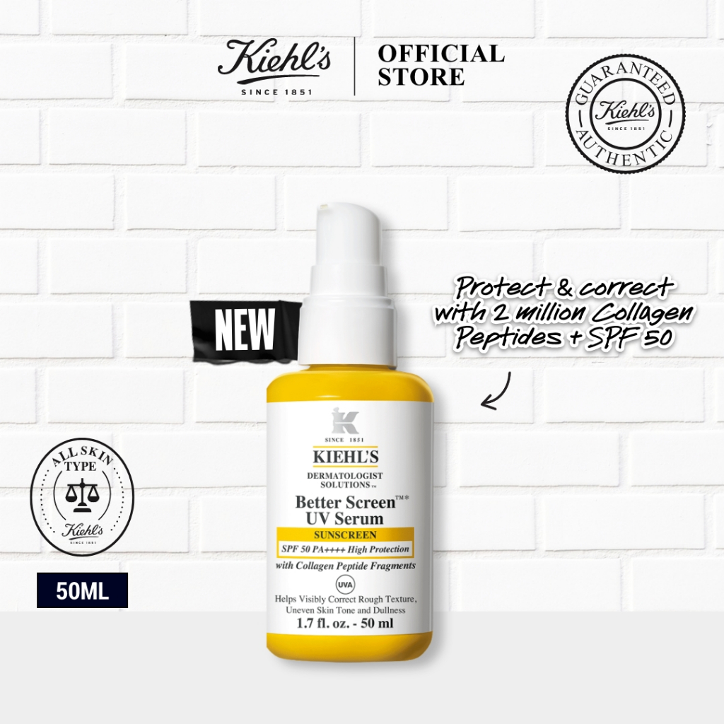 Kiehl's Better Screen UV Serum SPF 50 Facial Sunscreen with