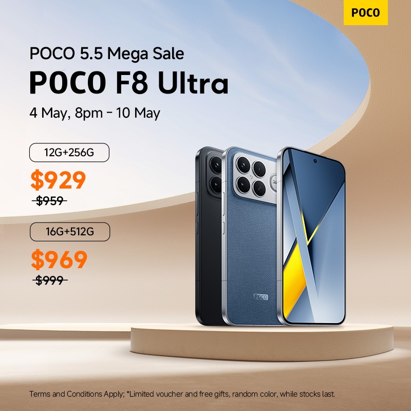 New POCO F8 Ultra Smartphone | 12GB+256GB/16GB+512GB, Snapdragon 8
