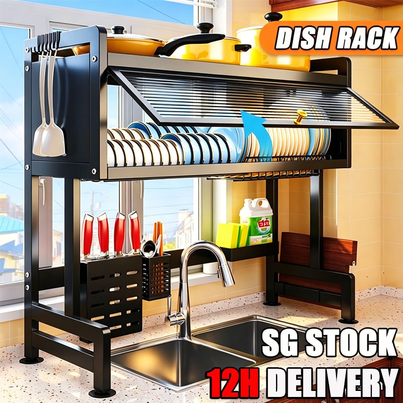 【Next-Day Delivery】Kitchen Rack Stainless Steel Dish Rack Storage Rack ...