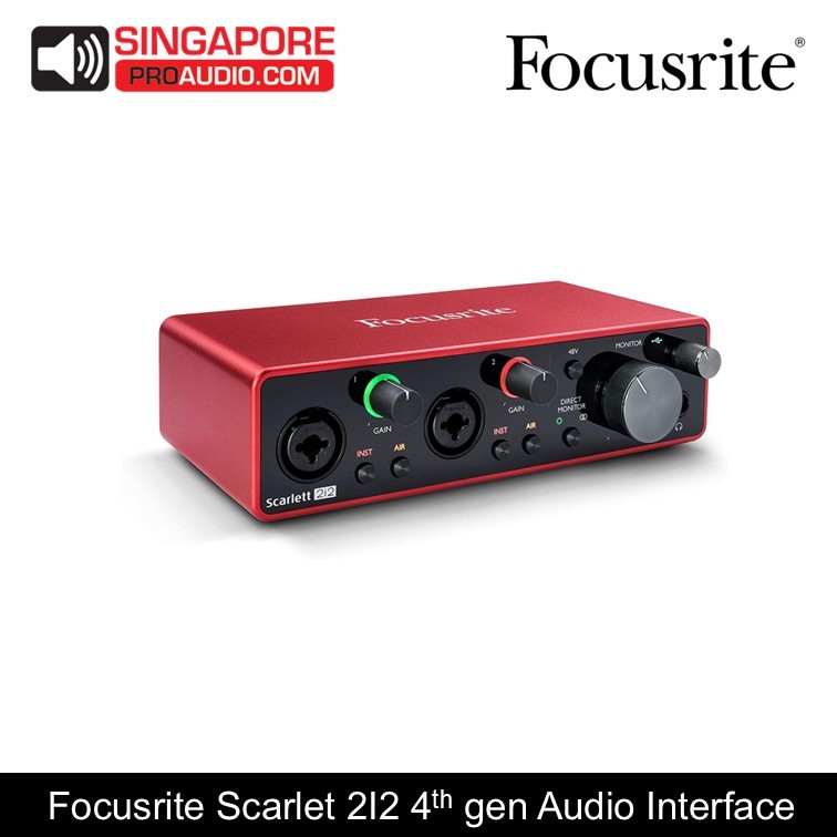 FOCUSRITE SCARLET 2i2 4th GEN Audio Interface | Shopee Singapore