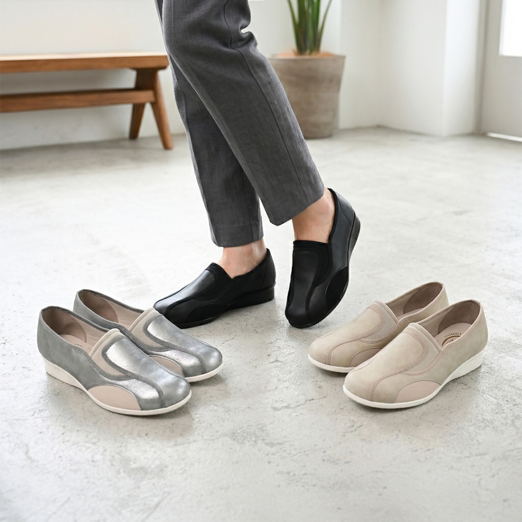 COCORO Japanese Shoes Store] AMERICAYA 7012A Strech Fit Casual