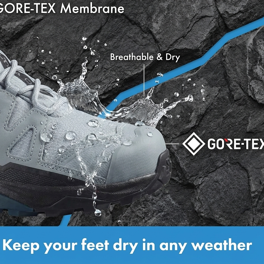 SALOMON X ULTRA 4 MID WIDE GORE-TEX Women Hiking Shoes Official