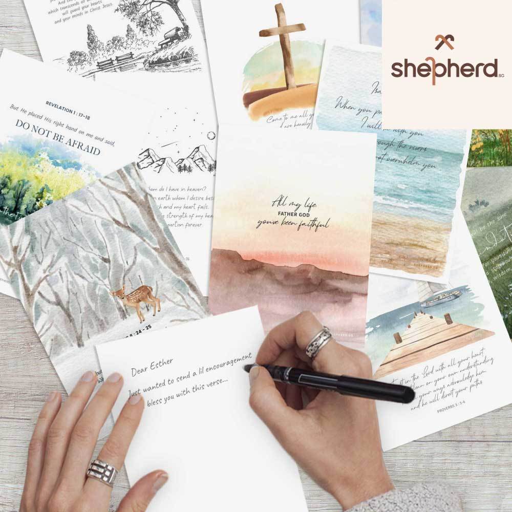SHEPHERD.SG Postcard / Greeting Card Premium Textured - Christian Bible ...