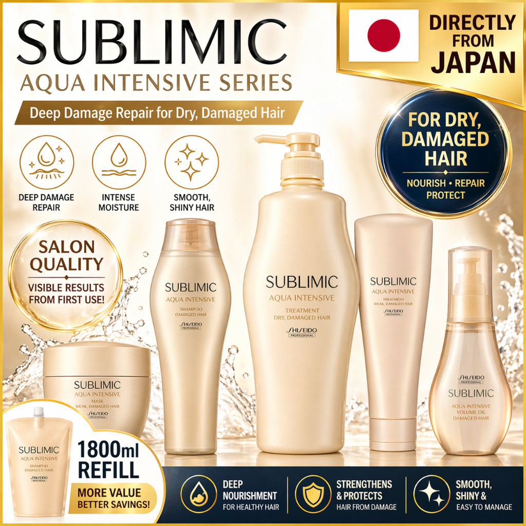 SHISEIDO Sublimic Aqua Intensive shampoo Conditioner Mask series [Free ...