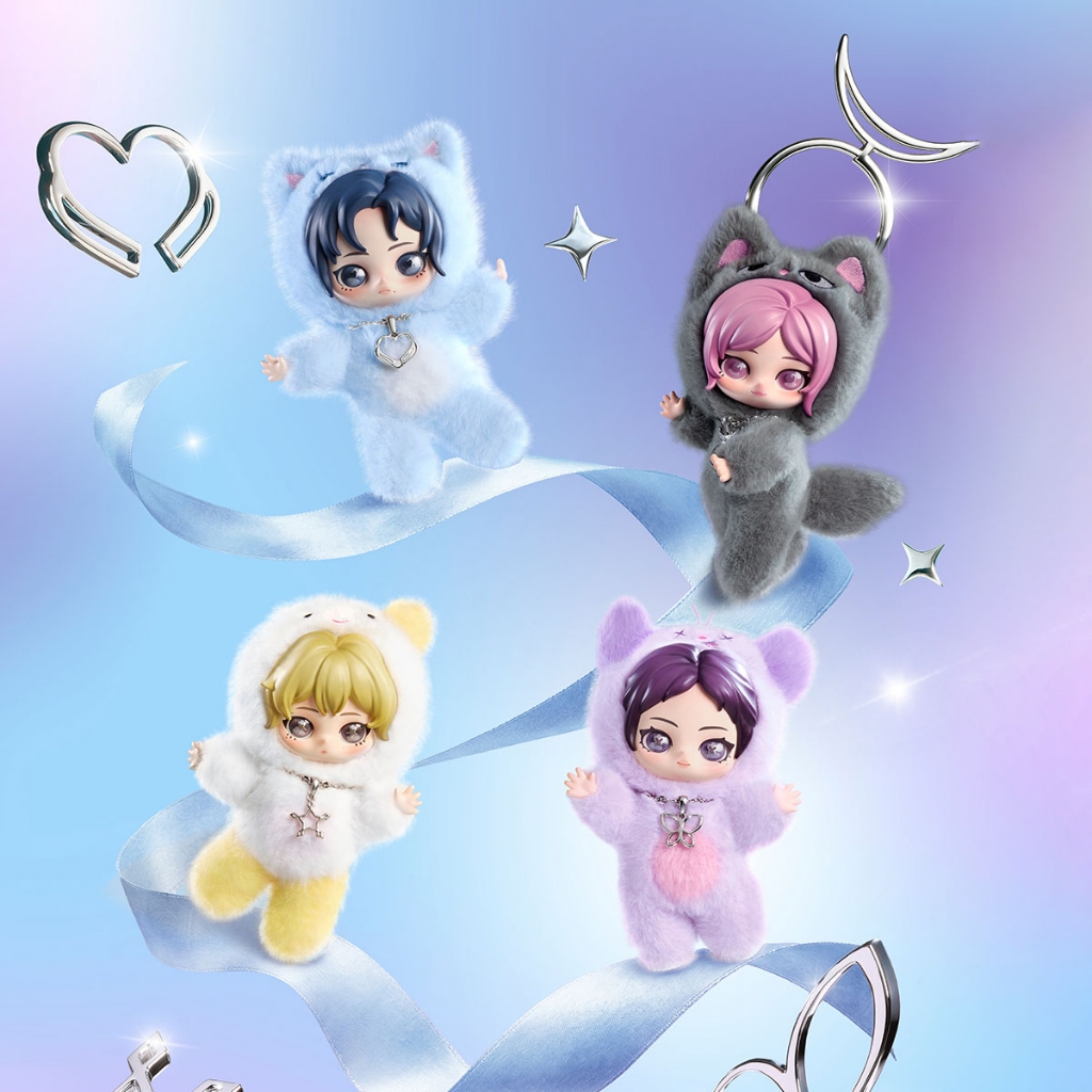 POP MART aespa Fluffy Club Series Vinyl Plush Doll Pendant Blind