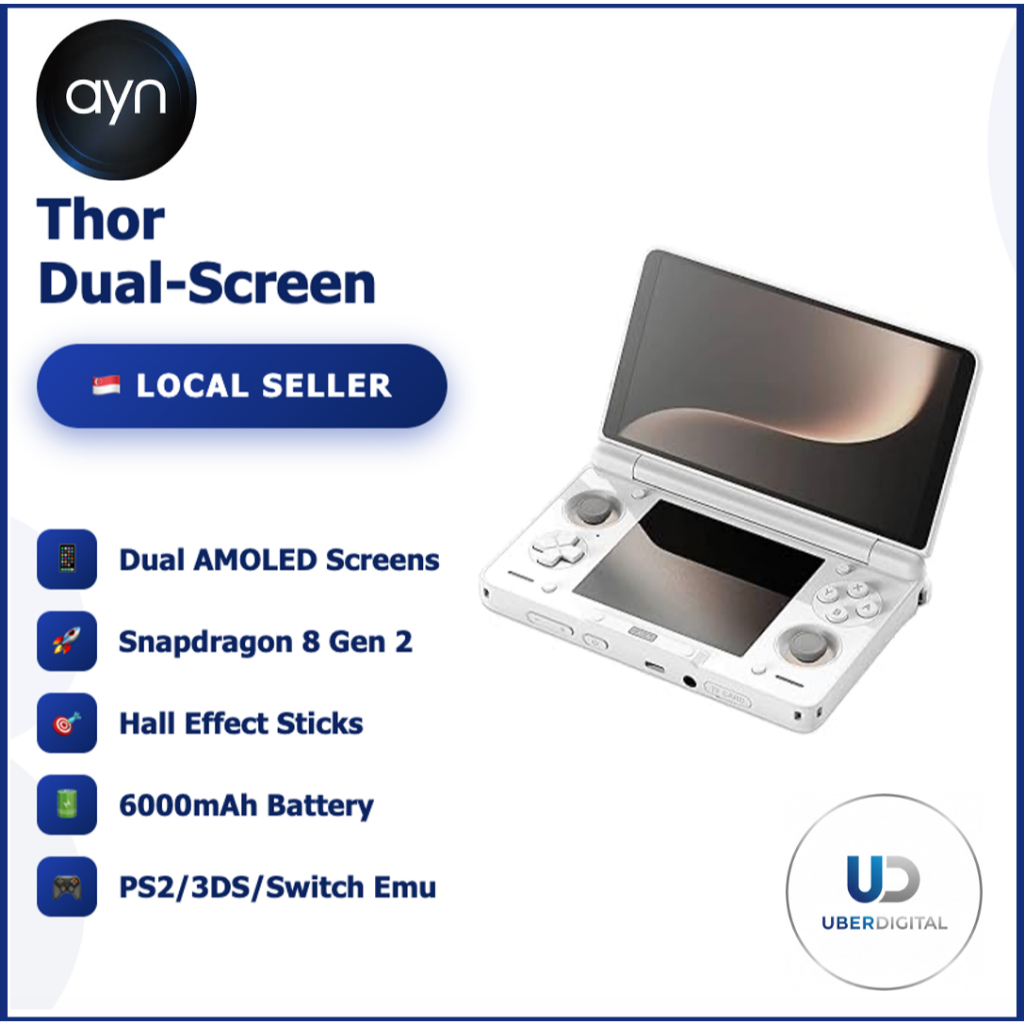 AYN Thor Dual-Screen Handheld Console | Snapdragon 8 Gen 2 | Dual ...