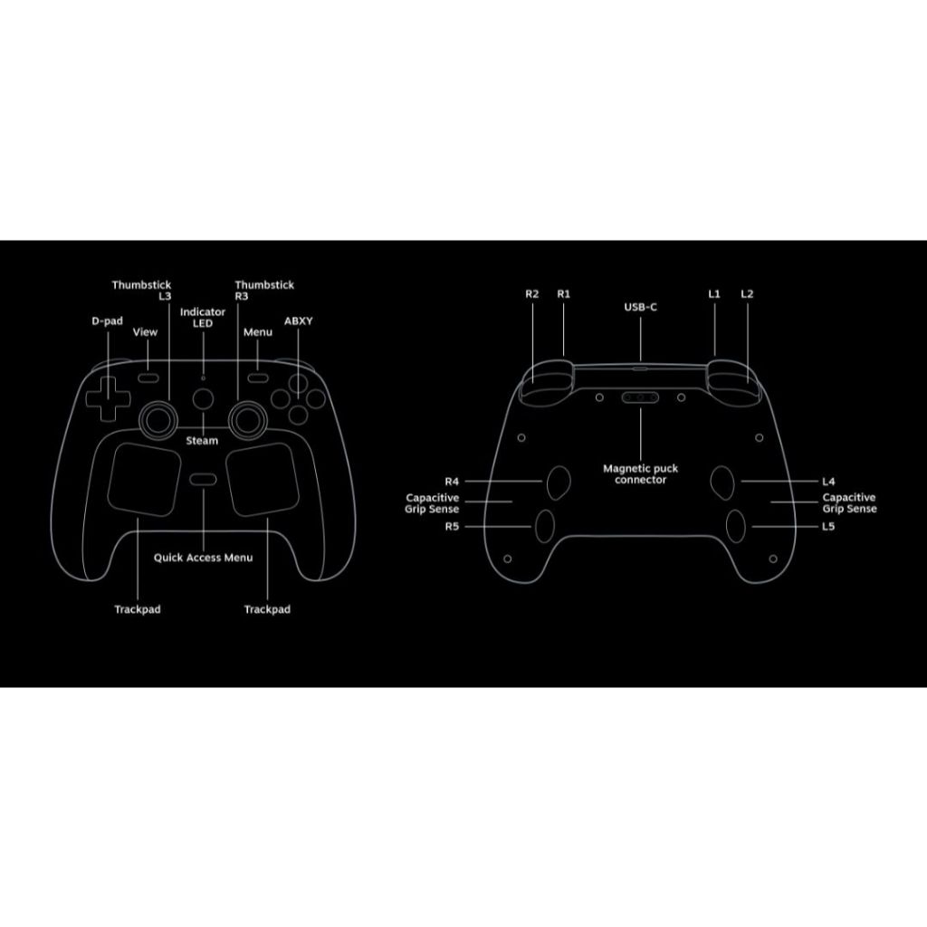 Valve Steam Controller 2026 - for PC, laptop, Steam Deck, Steam