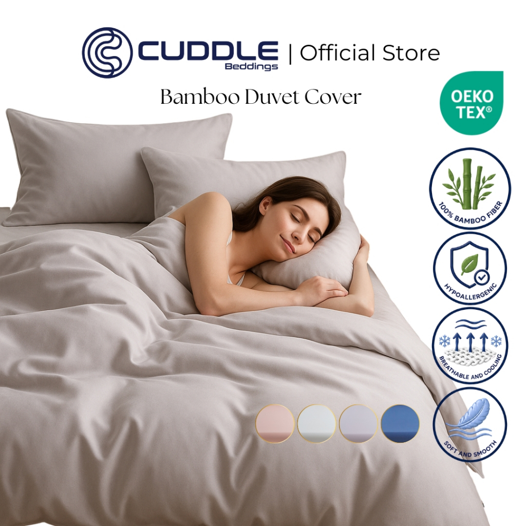 Cuddle™ Cool 2.0 Bamboo Duvet Cover | Cooling Bamboo Duvet Cover Set ...