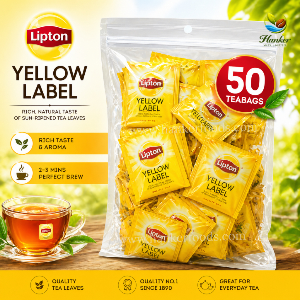 Lipton Yellow Label Black Tea Premium Quality Classic Black Tea Bags ...