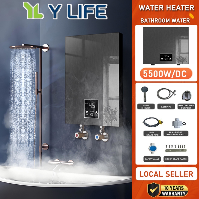 YLIFE Instant Water Heater set n Optional DC Booster Pump 5500W ...