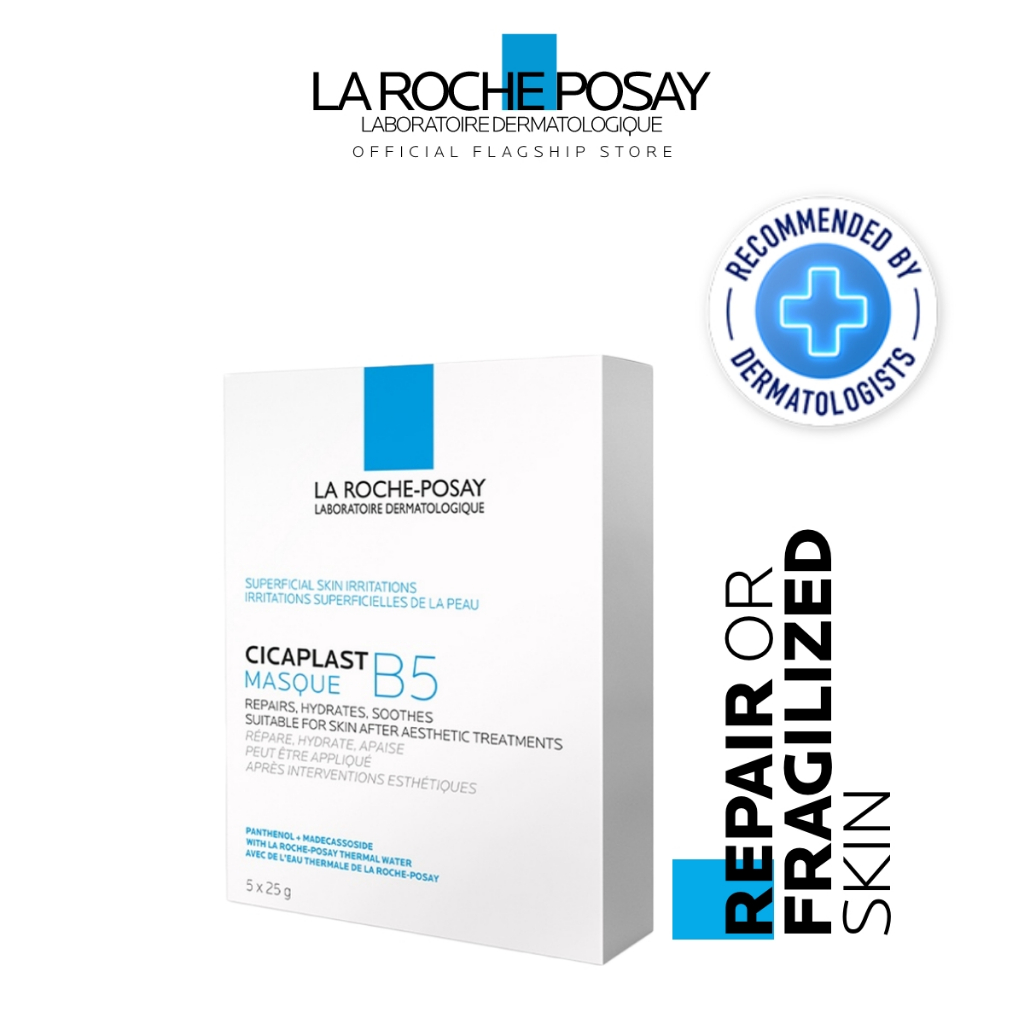 La Roche-Posay Cicaplast B5 Mask for Normal, Dry, Irritated & Sensitive ...