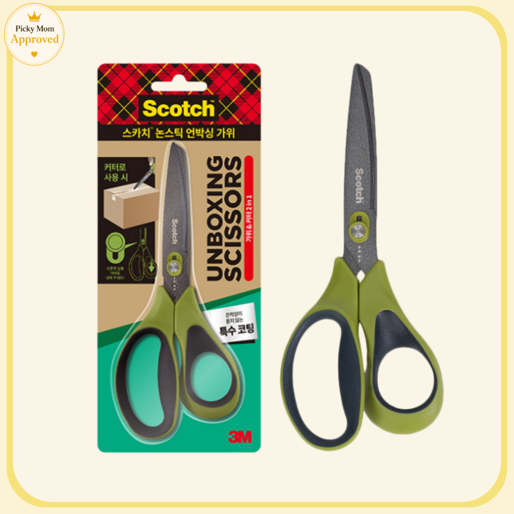 [Ready stock]Scotch™ Non-Stick Unboxing Scissors 2-in-1 (Cutter + Knife ...