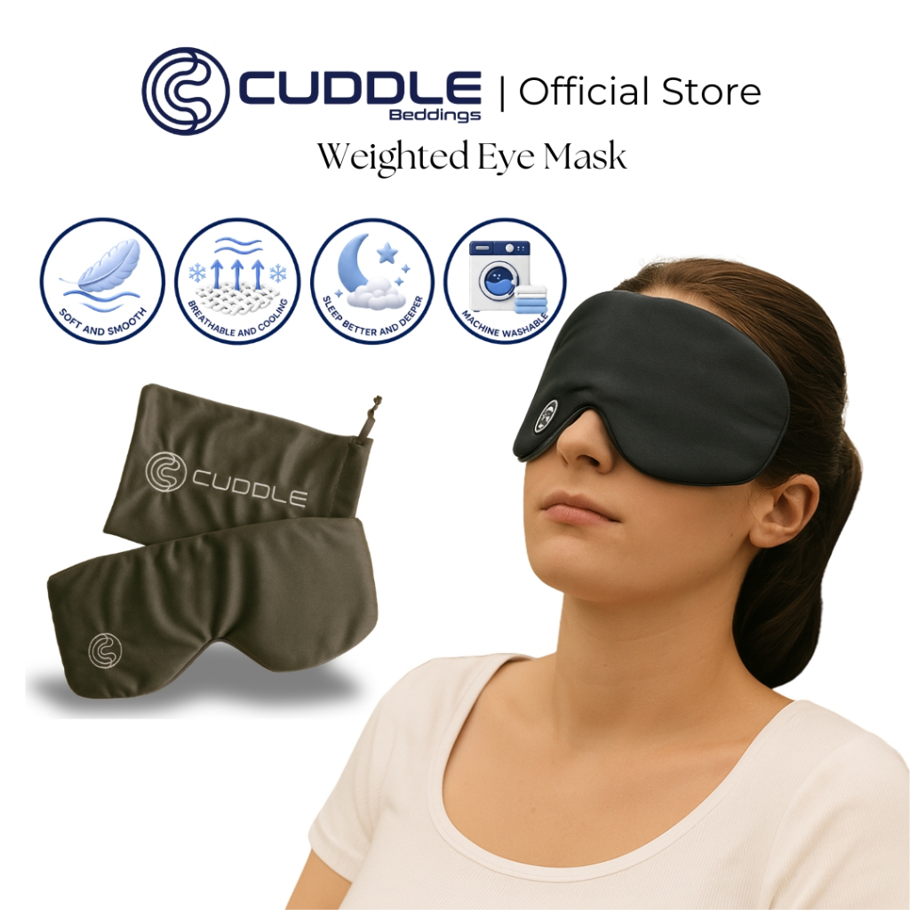 Cuddle™ Weighted Sleep Mask | Eye Mask for Travel, Rest & Deeper Sleep ...