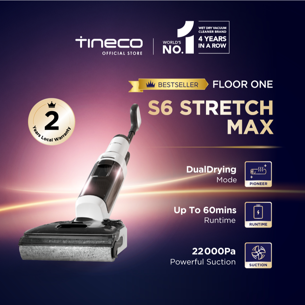 Floor 【美品】Tineco one CA Tineco – Cleaner Vacuum Dry Wet S6 STRETCH ONE FLOOR Tineco s6 stretch 掃除機・クリーナー