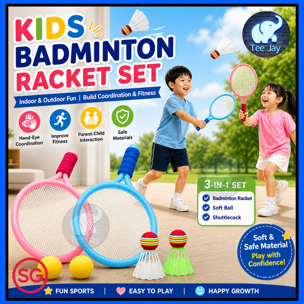 Kids Sports Toys Badminton Racket Tennis Rackets With Soft Ball ...