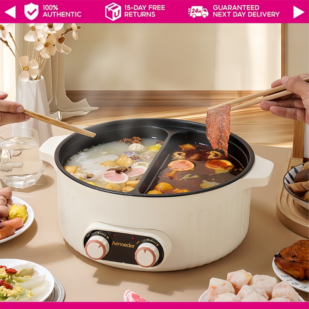 7L Electric Hot Pot Large Capacity Yuan Yang Pot 1000w Rapid Boiling ...