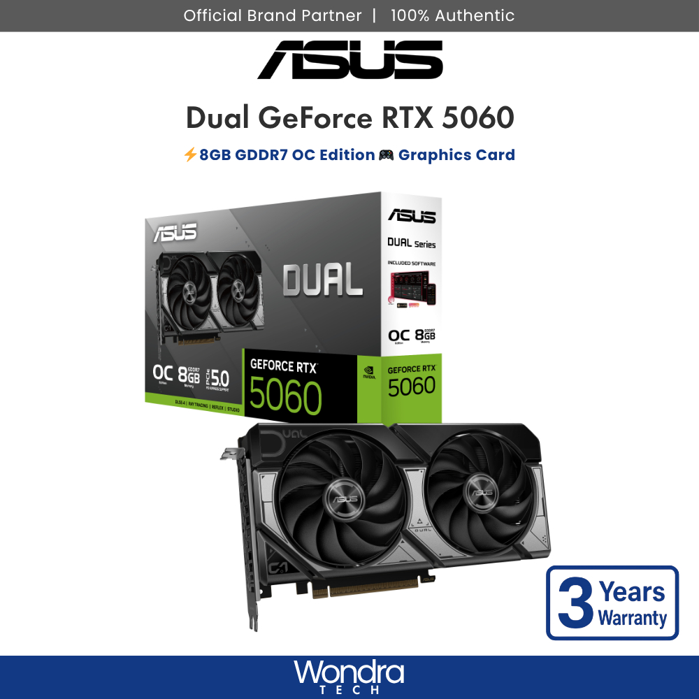 [FAST SHIP] ASUS Dual GeForce RTX 5060 | 8GB GDDR7 | OC Edition ...