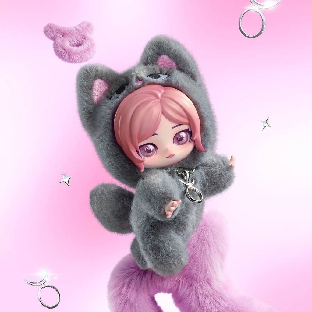 POP MART aespa Fluffy Club Series Vinyl Plush Doll Pendant Blind