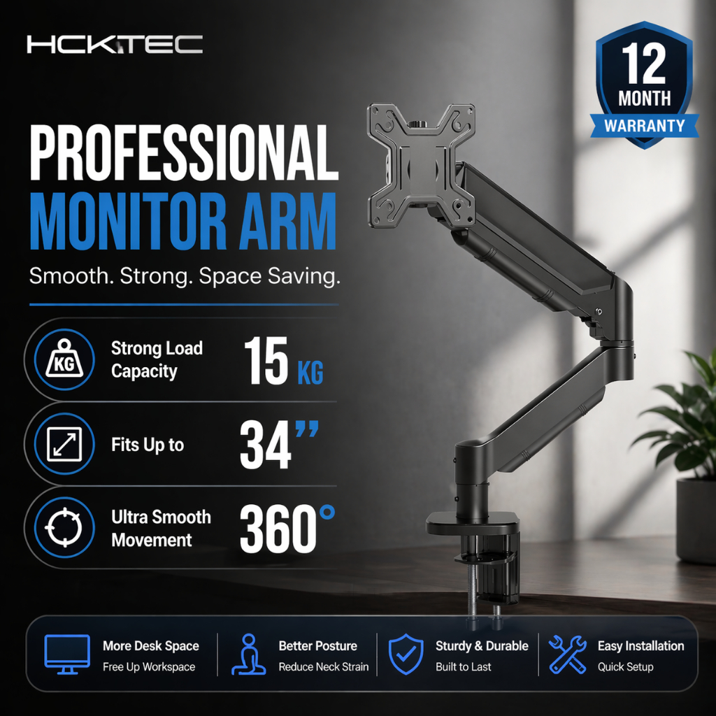 HCK Monitor Stand 17”-32” Vesa Prism monitor Riser shelf Single Arm ...