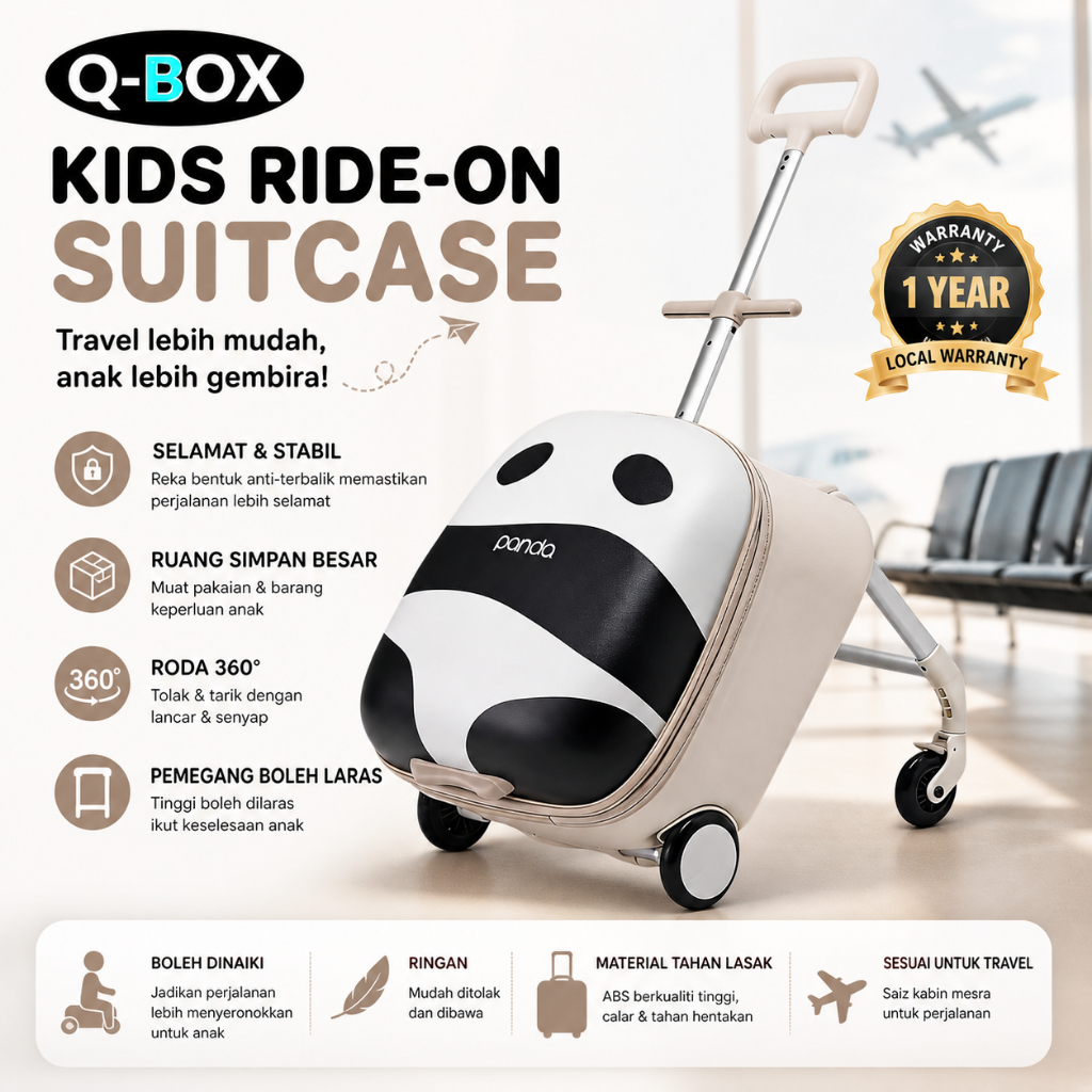 ゆ*k様 Q'n Travel Bag Q-BOX SG Stock NEW 20inch Travel Bag Travel Luggage Kid Foldable