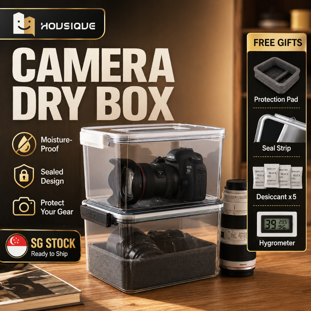 【SG STOCK】HOUSIQUE Camera Moisture-proof Box Single-lens Reflex Lens ...