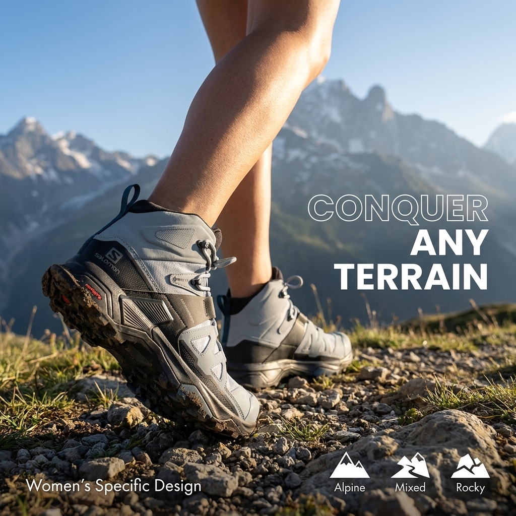 SALOMON X ULTRA 4 MID WIDE GORE-TEX Women Hiking Shoes Official
