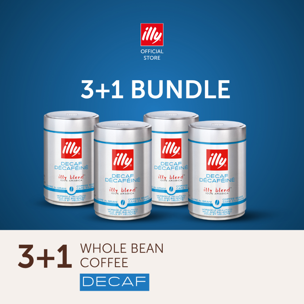 3 + 1 Bundle] illy Whole Coffee Beans 250g – Intenso | Classico