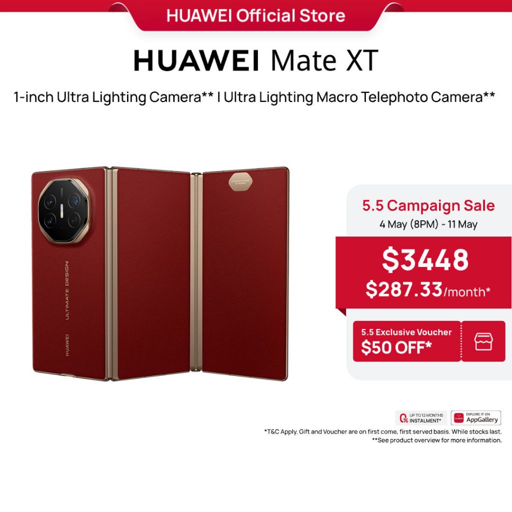 スマートフォン本体 HUAWEI Mate XT ULTIMATE DESIGN 16GB/1TB HUAWEI Mate XT 16GB+1TB ULTIMATE DESIGN Black