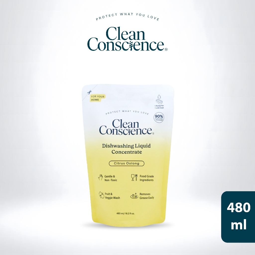 Clean Conscience Dishwashing Concentrate Refill 480ml Citrus Oolong ...