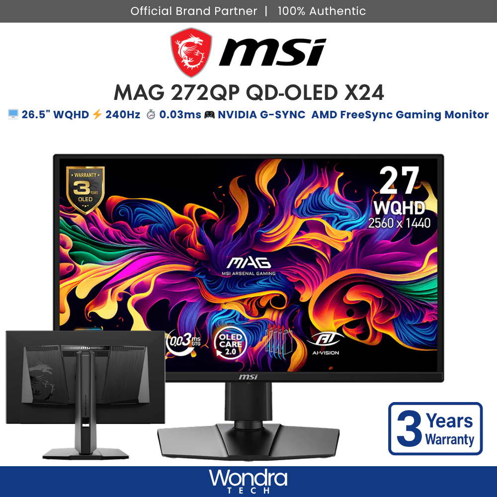 FAST SHIP] MSI MAG 272QP QD-OLED X24 | 26.5