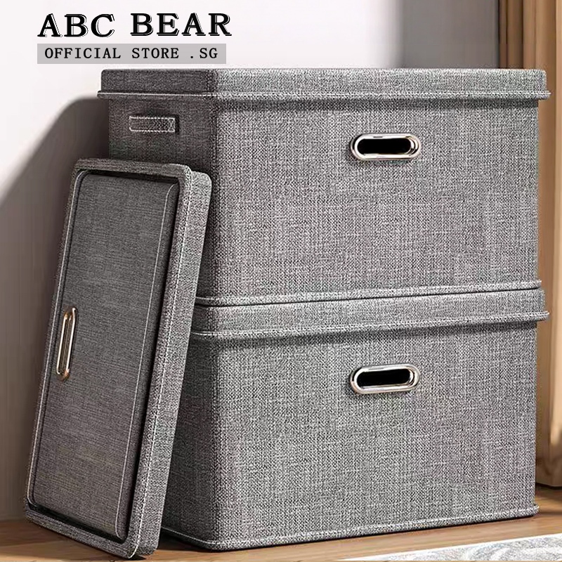 Folding storage box household fabric sorting box wardrobe clothes ...